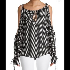 “HOST PICK” Milly Polka Dot Print Silk Top